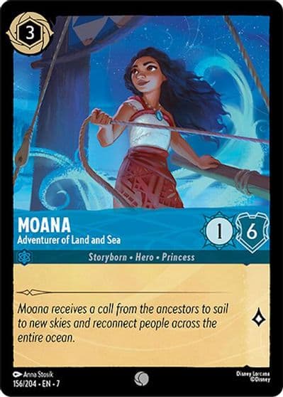 Moana Adventurer of Land and Sea Archazia's Island Lorcana card