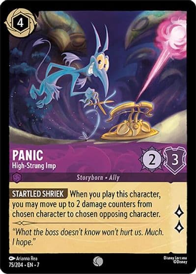 Panic High Strung Imp Archazia's Island Lorcana card