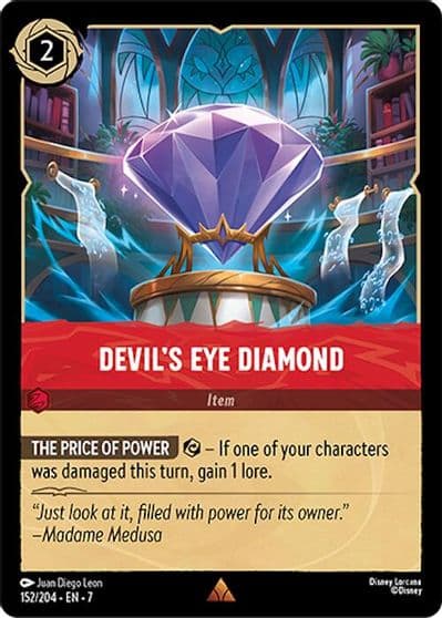 Devils Eye Diamond Archazia's Island Lorcana card