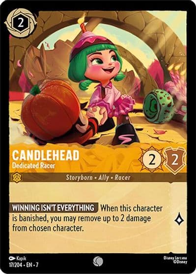 Candlehead Dedicated Racer Archazia's Island Lorcana card