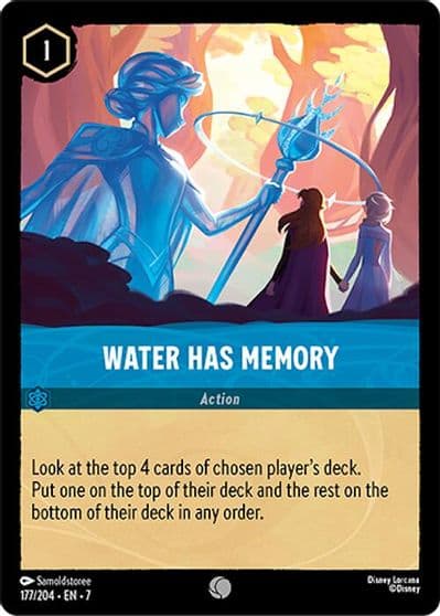 Water Has Memory Archazia's Island Lorcana card