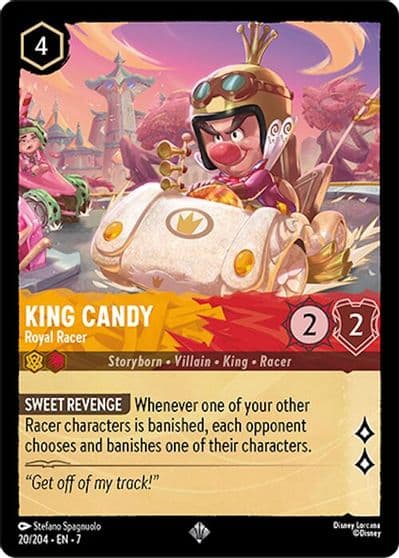 King Candy Royal Racer Archazia's Island Lorcana card