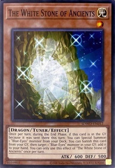 The White Stone of Ancients Unlimited Misprint Structure Deck: Blue-Eyes White Destiny Yu-Gi-Oh! card