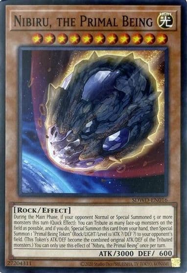 Nibiru the Primal Being Unlimited Misprint Structure Deck: Blue-Eyes White Destiny Yu-Gi-Oh! card