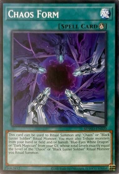 Chaos Form Unlimited Misprint Structure Deck: Blue-Eyes White Destiny Yu-Gi-Oh! card