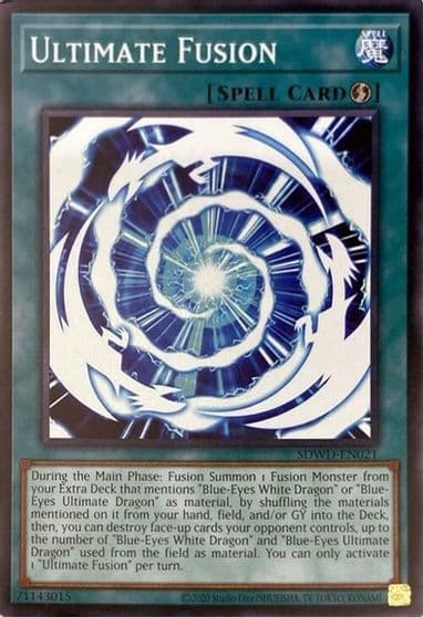 Ultimate Fusion Unlimited Misprint Structure Deck: Blue-Eyes White Destiny Yu-Gi-Oh! card