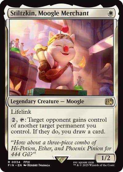 Stiltzkin Moogle Merchant FINAL FANTASY Magic card