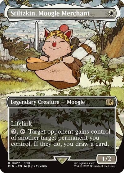 Stiltzkin Moogle Merchant Borderless FINAL FANTASY Magic card