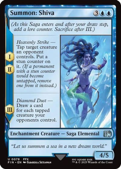 Summon Shiva FINAL FANTASY Magic card