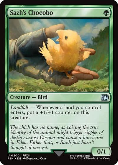 Sazhs Chocobo FINAL FANTASY Magic card