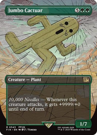 Jumbo Cactuar Borderless FINAL FANTASY Magic card