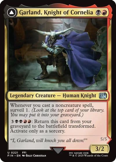 Garland Knight of Cornelia FINAL FANTASY Magic card