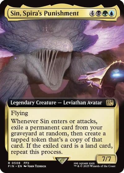 Sin Spiras Punishment Extended Art FINAL FANTASY Magic card
