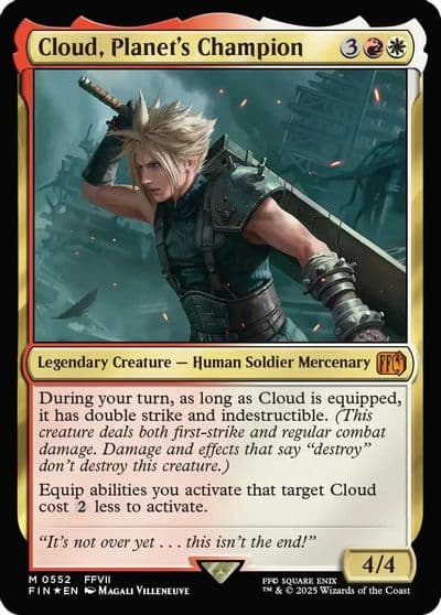 Cloud Planets Champion FINAL FANTASY Magic card