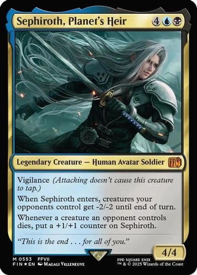 Sephiroth Planets Heir FINAL FANTASY Magic card