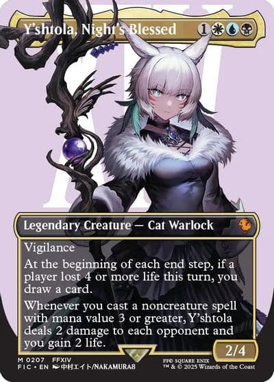 Yshtola Nights Blessed Borderless Commander: FINAL FANTASY Magic card