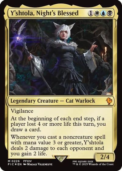 Yshtola Nights Blessed Surge Foil Commander: FINAL FANTASY Magic card