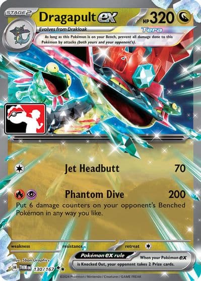Dragapult ex Prize Pack Series Cards Pokemon card