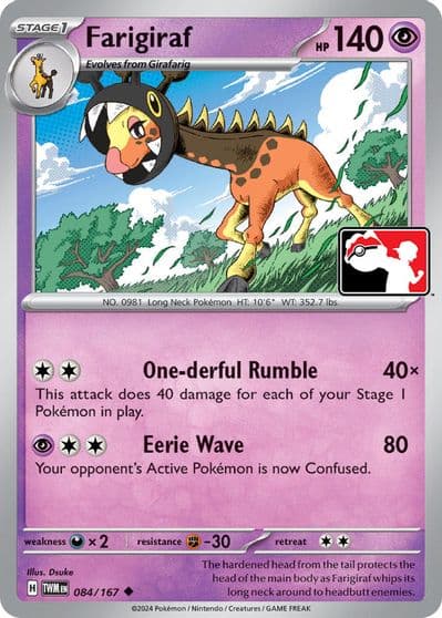 Farigiraf Prize Pack Series Cards Pokemon card