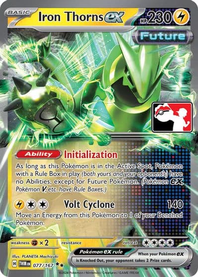 Iron Thorns ex Prize Pack Series Cards Pokemon card