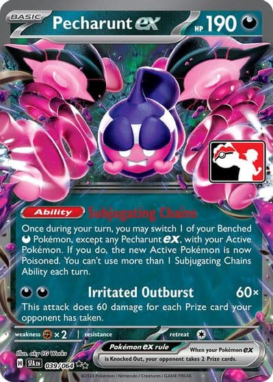 Pecharunt ex Prize Pack Series Cards Pokemon card