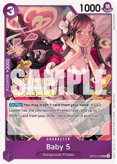Baby 5 Judge Pack Vol 5 One Piece Promotion Cards One Piece card