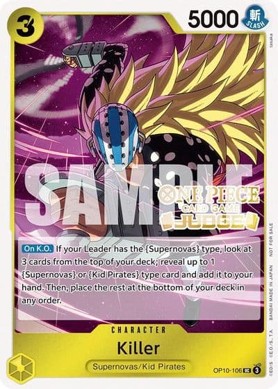 Killer Judge Pack Vol 5 One Piece Promotion Cards One Piece card
