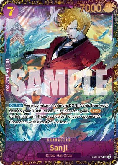Sanji Championship 25 26 Regionals Season 1 One Piece Promotion Cards One Piece card