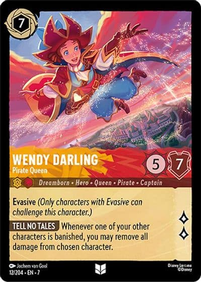 Wendy Darling Pirate Queen Archazia's Island Lorcana card