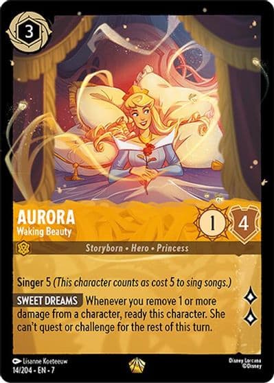 Aurora Waking Beauty Archazia's Island Lorcana card
