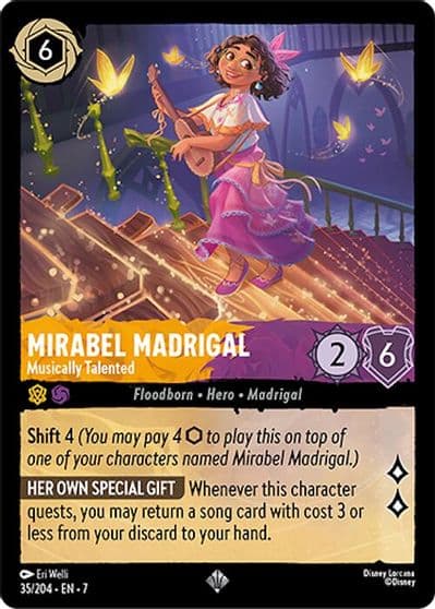 Mirabel Madrigal Musically Talented Archazia's Island Lorcana card