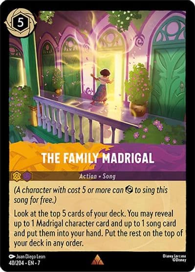The Family Madrigal Archazia's Island Lorcana card