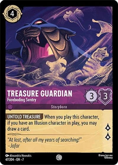 Treasure Guardian Foreboding Sentry Archazia's Island Lorcana card