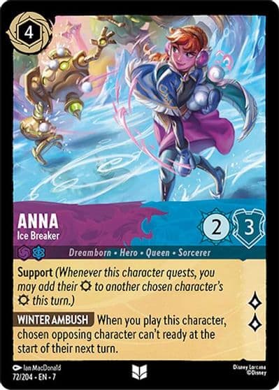 Anna Ice Breaker Archazia's Island Lorcana card