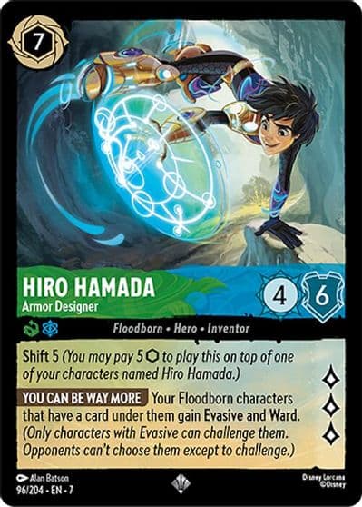 Hiro Hamada Armor Designer Archazia's Island Lorcana card