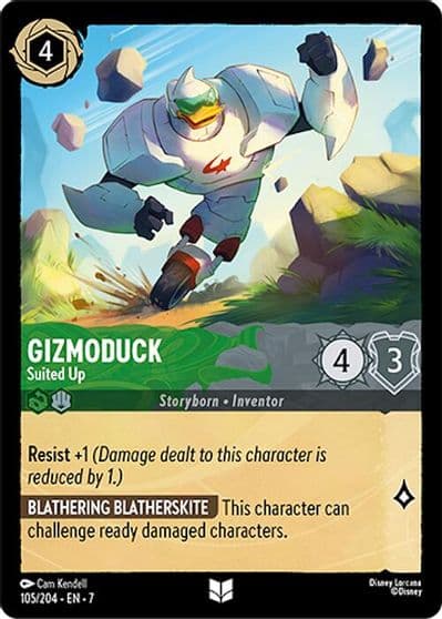 Gizmoduck Suited Up Archazia's Island Lorcana card