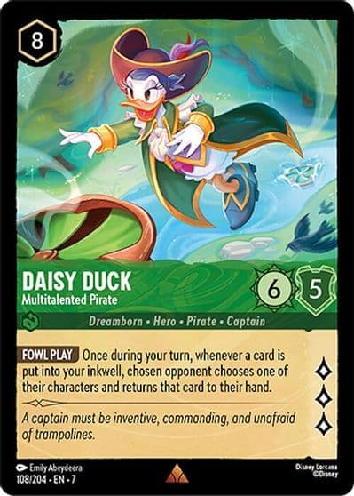 Daisy Duck Multitalented Pirate Archazia's Island Lorcana card