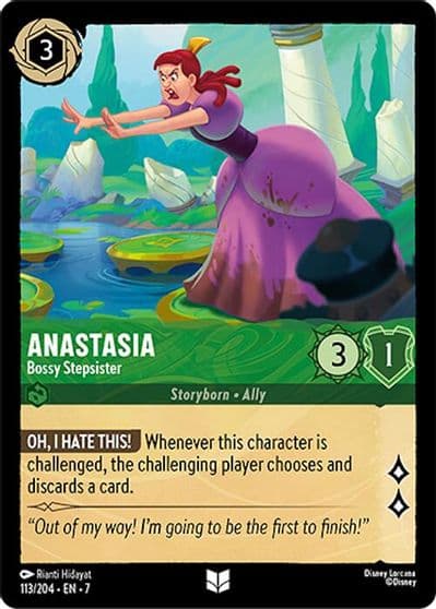 Anastasia Bossy Stepsister Archazia's Island Lorcana card