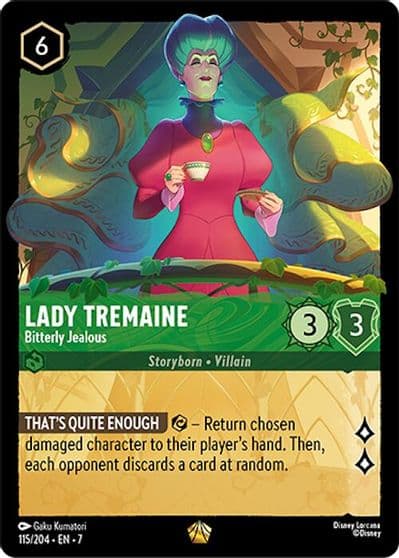 Lady Tremaine Bitterly Jealous Archazia's Island Lorcana card