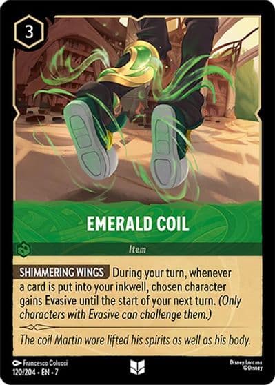 Emerald Coil Archazia's Island Lorcana card