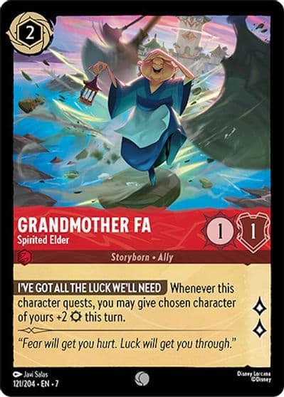 Grandmother Fa Spirited Elder Archazia's Island Lorcana card
