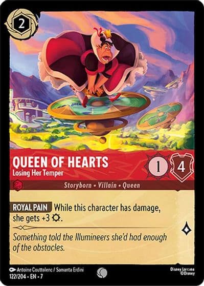 Queen of Hearts Losing Her Temper Archazia's Island Lorcana card