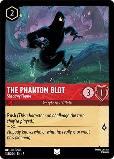 The Phantom Blot Shadowy Figure Archazia's Island Lorcana card