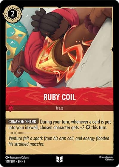 Ruby Coil Archazia's Island Lorcana card