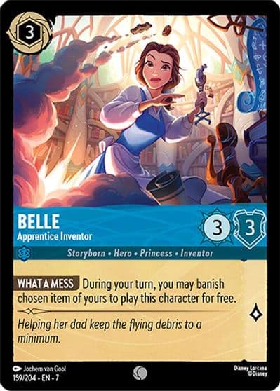 Belle Apprentice Inventor Archazia's Island Lorcana card