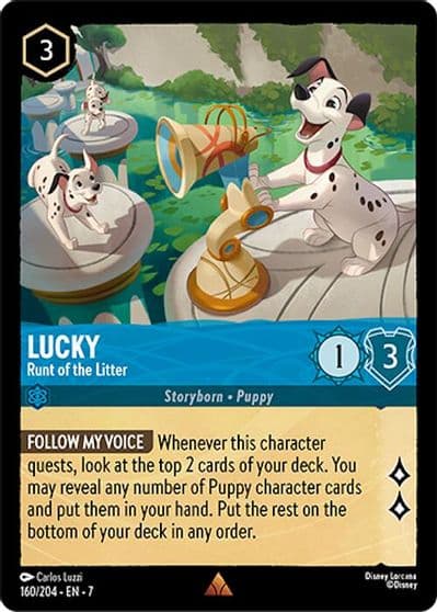 Lucky Runt of the Litter Archazia's Island Lorcana card