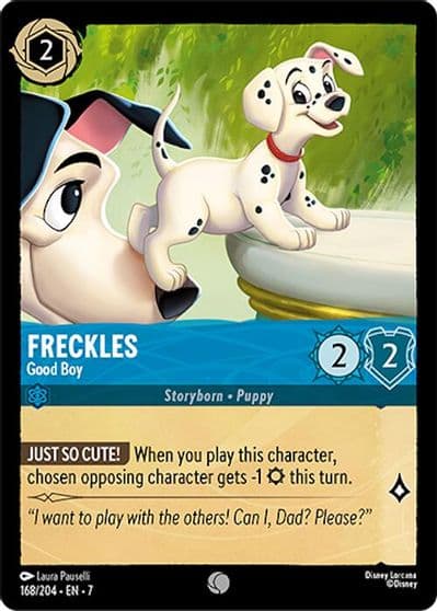 Freckles Good Boy Archazia's Island Lorcana card