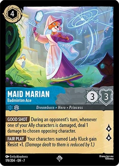 Maid Marian Badminton Ace Archazia's Island Lorcana card