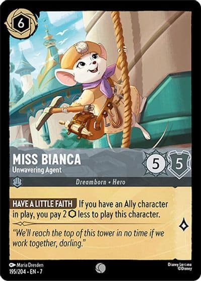 Miss Bianca Unwavering Agent Archazia's Island Lorcana card