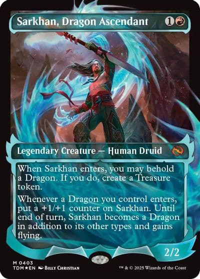 Sarkhan Dragon Ascendant 0403 Showcase Tarkir: Dragonstorm Magic card